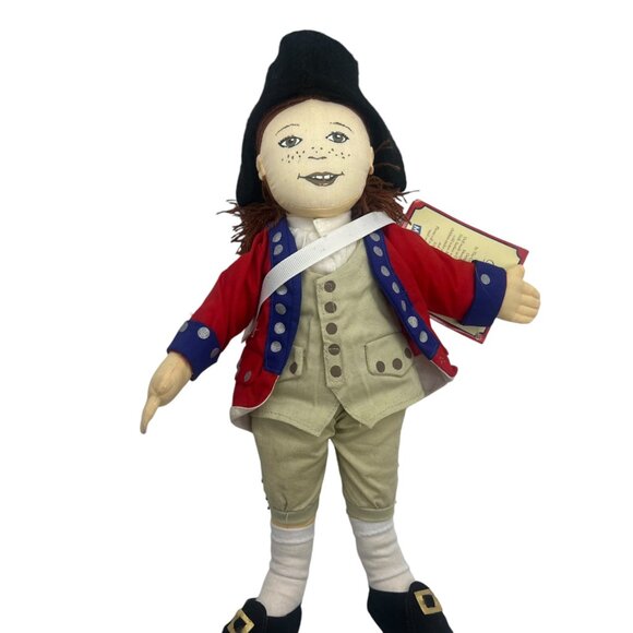 Vtg 1998 MerryMakers Colonial Williamsburg William Cloth Doll 12" Toy Has Tags - Picture 8 of 9